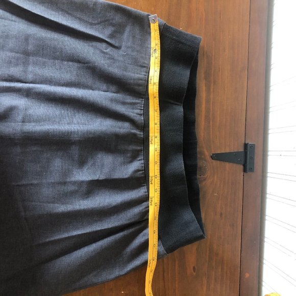 Handmade Embellished Charcoal Maternity Skirt - Picture 4 of 6